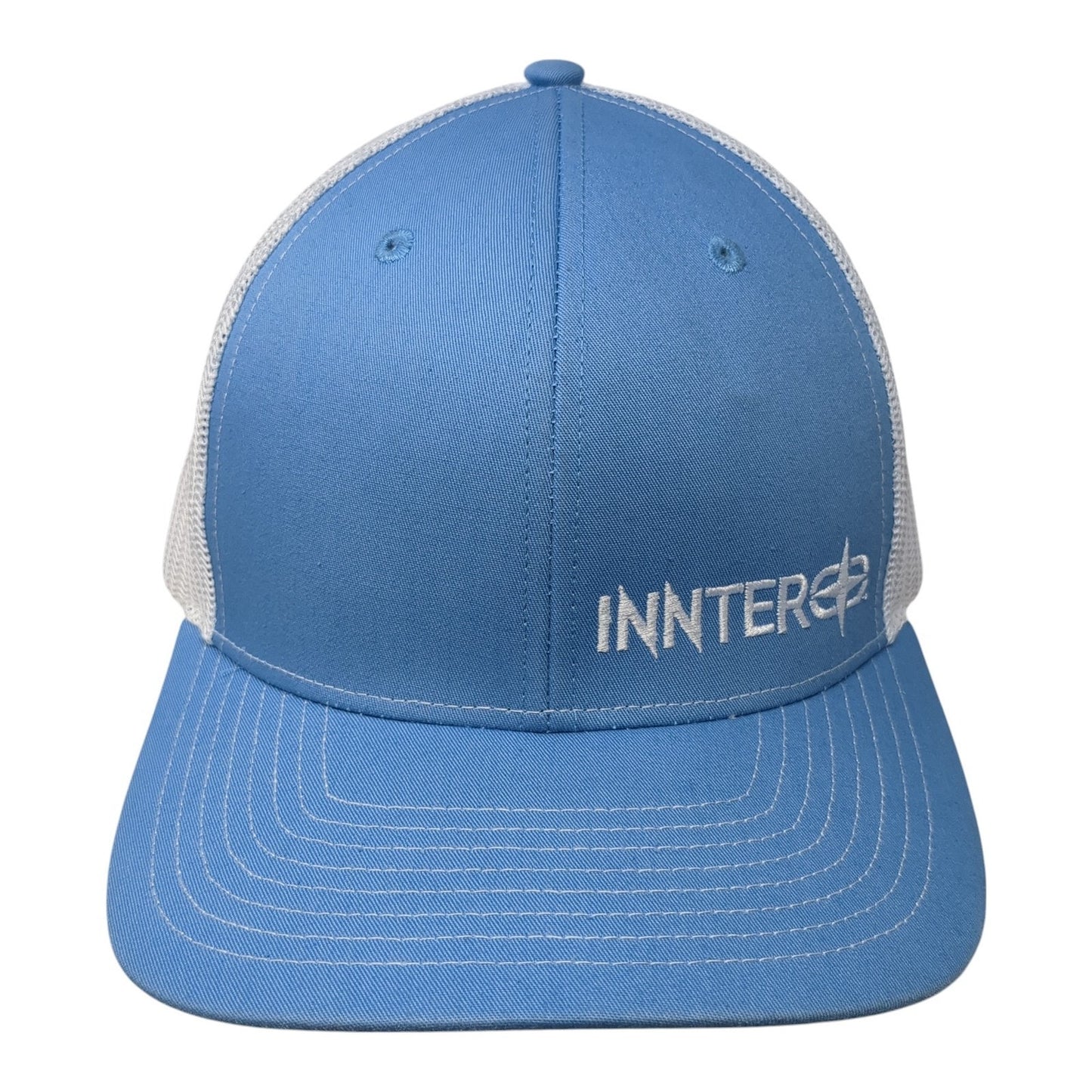 Inntero Snapback Trucker Hat Blue One Size Adjustable Mesh Back Richardson
