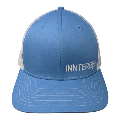 Inntero Snapback Trucker Hat Blue One Size Adjustable Mesh Back Richardson