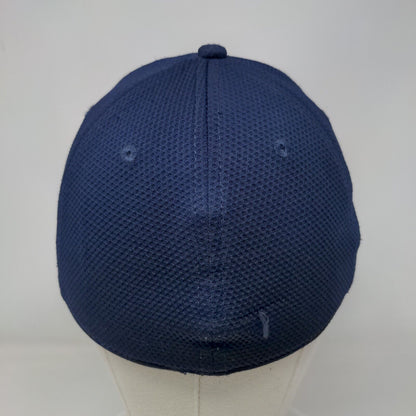 Pine Forest Camp Fitted Hat Blue M/L Embroidered Under Armour 6 Panel