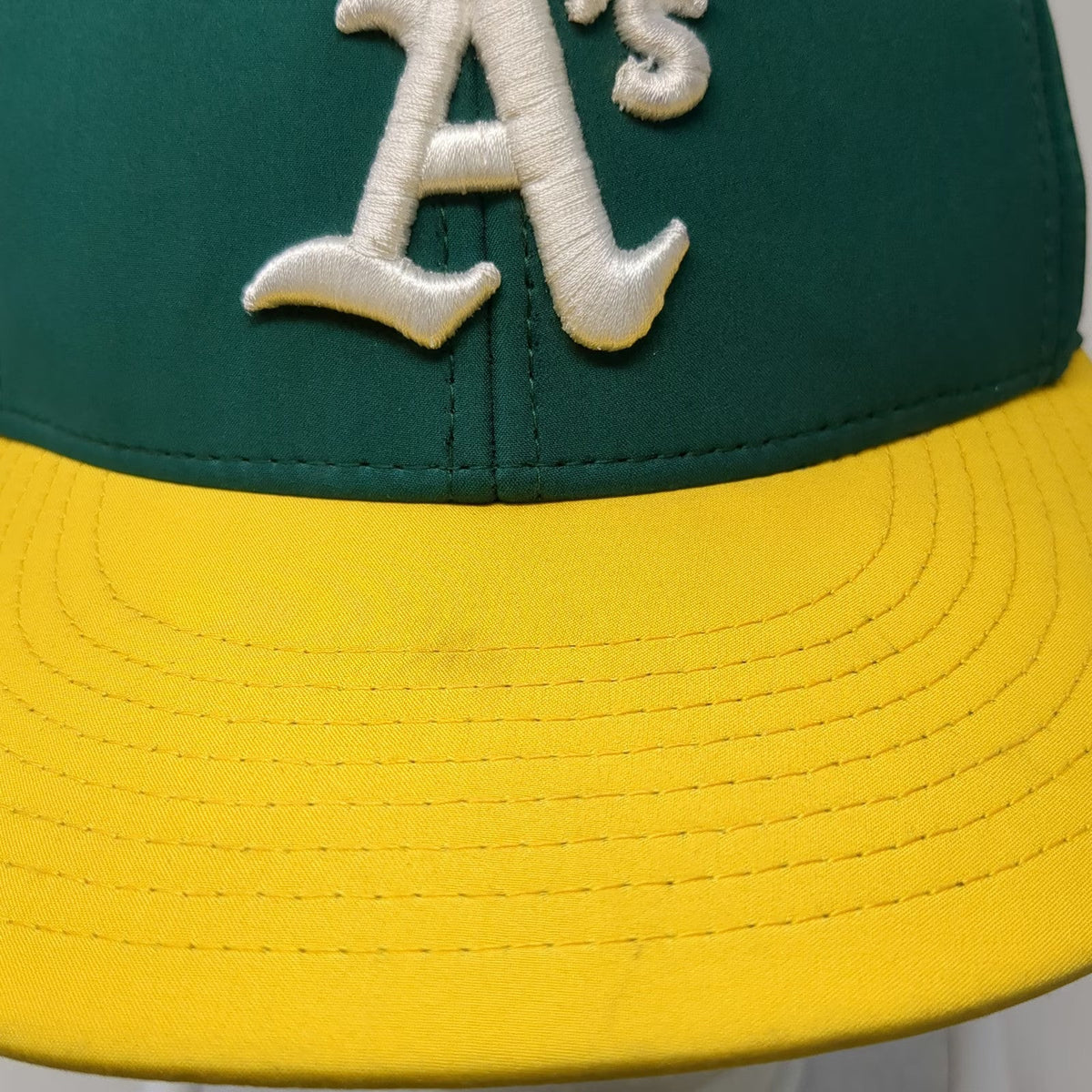 OC Sports Oakland A's Baseball Cap Green Yellow One Size MLB Strapback Team Hat