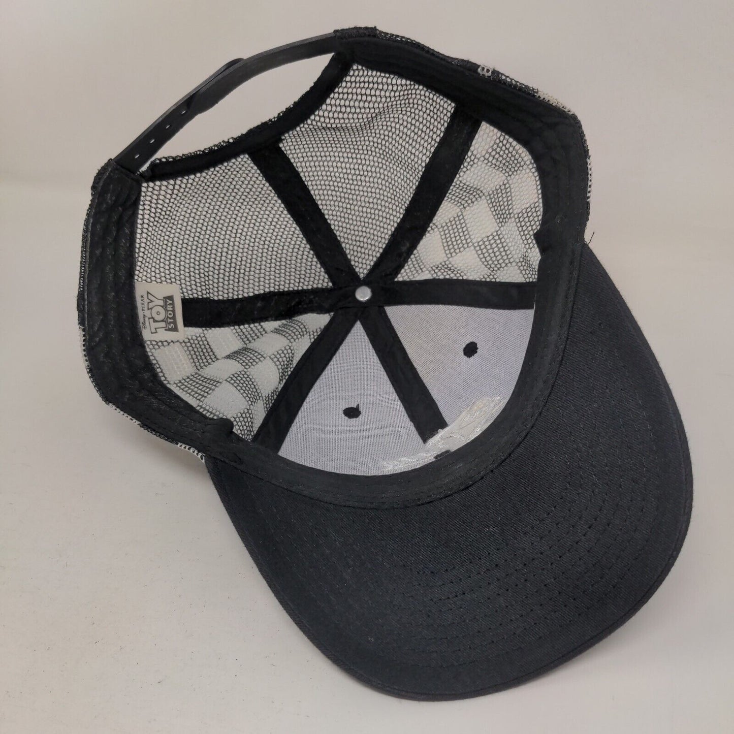 Disney Pixar Toy Story Pizza Planet Snapback Hat One Size Black Mesh Back