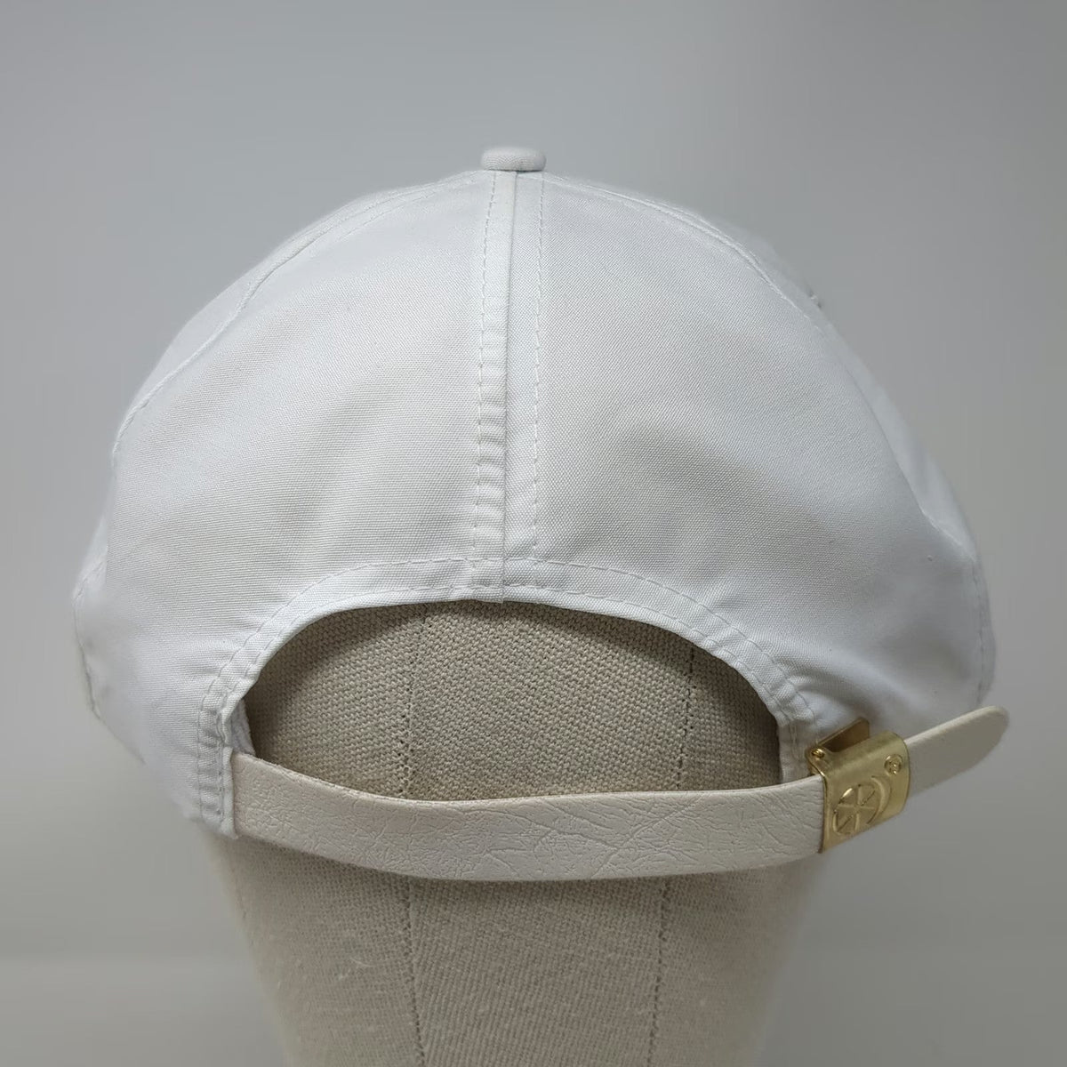Sportcap 5 Panel White Hat One Size Rope Strapback Embroidered WhirlJet Logo