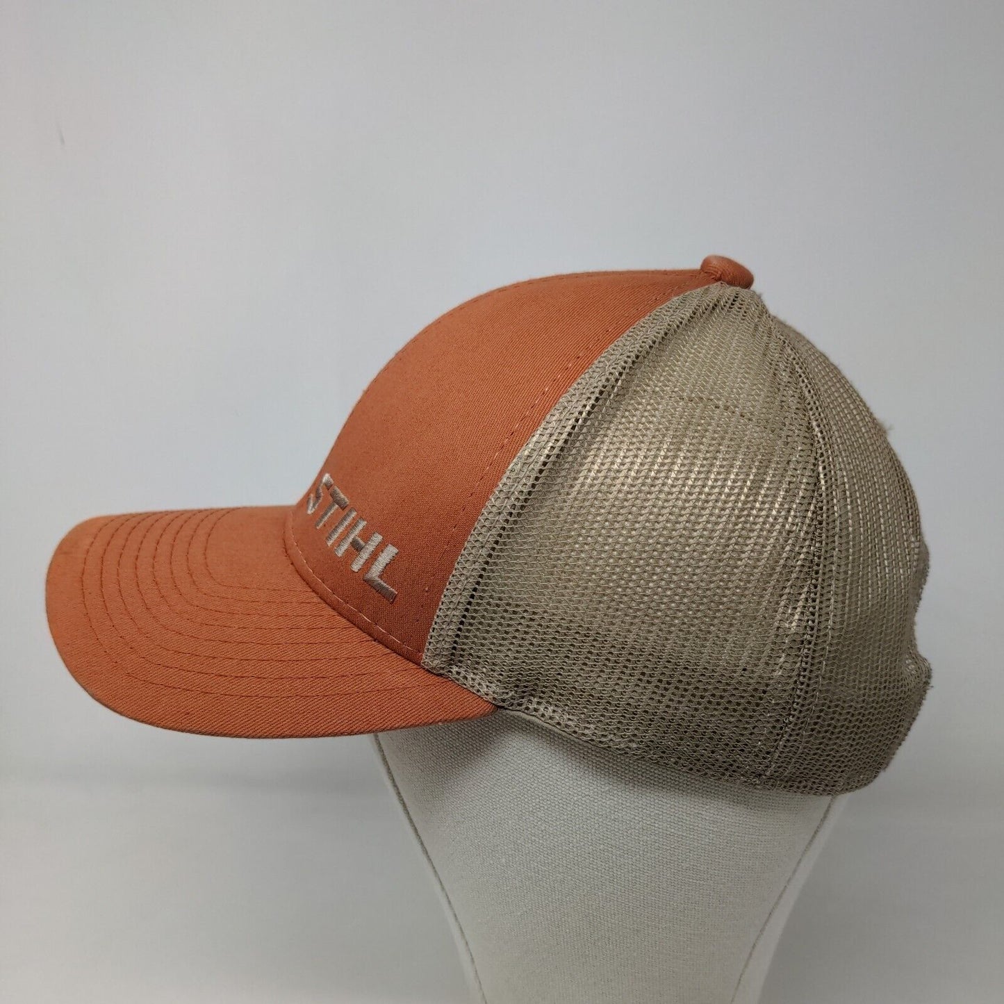 Stihl Men's Snapback Mesh Back Hat Orange Multicolor Embroidered Logo Official