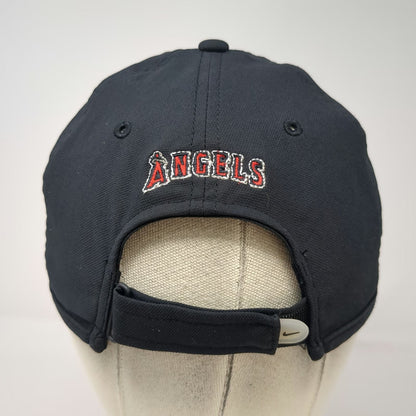 Nike Los Angeles Angels Baseball Cap Black OSFM Dri-FIT Strapback MLB Swoosh Hat