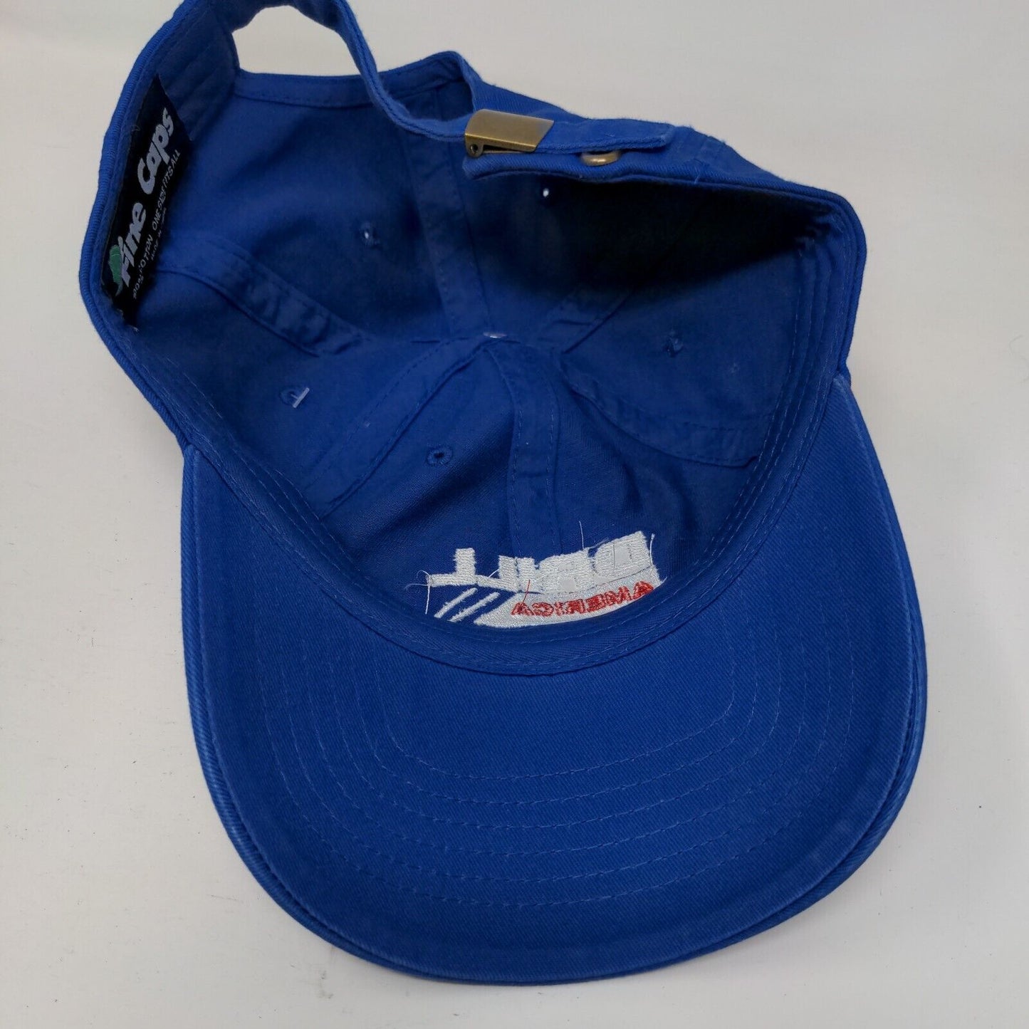 Drill America Slideback Hat Blue OSFA Adjustable Embroidered Cotton Fine Caps