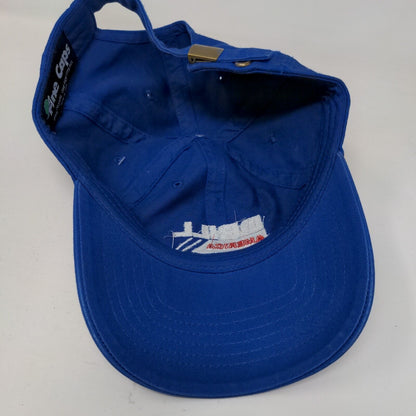 Drill America Slideback Hat Blue OSFA Adjustable Embroidered Cotton Fine Caps