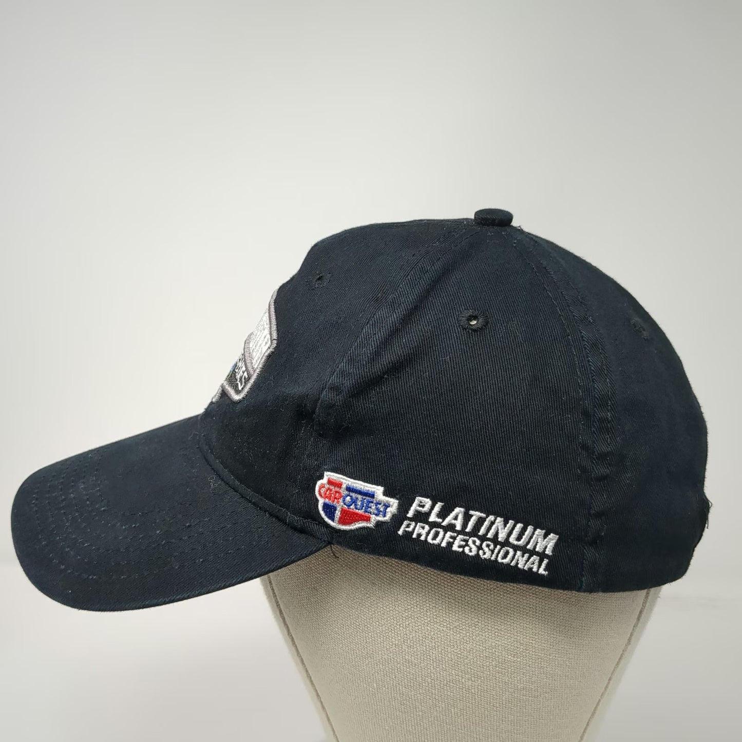 Baseball Cap Black One Size Bassmaster Elite Series Carquest Slideback Hat Patch
