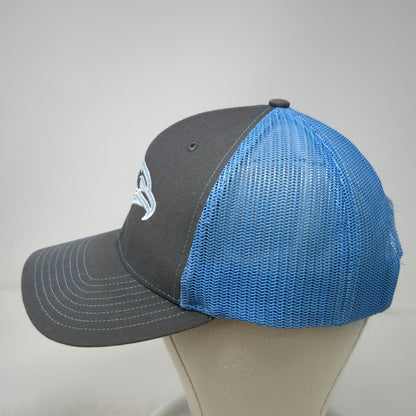 Richardson Trucker Hat Gray Blue One Size MVHS Eagle Embroidered Snapback
