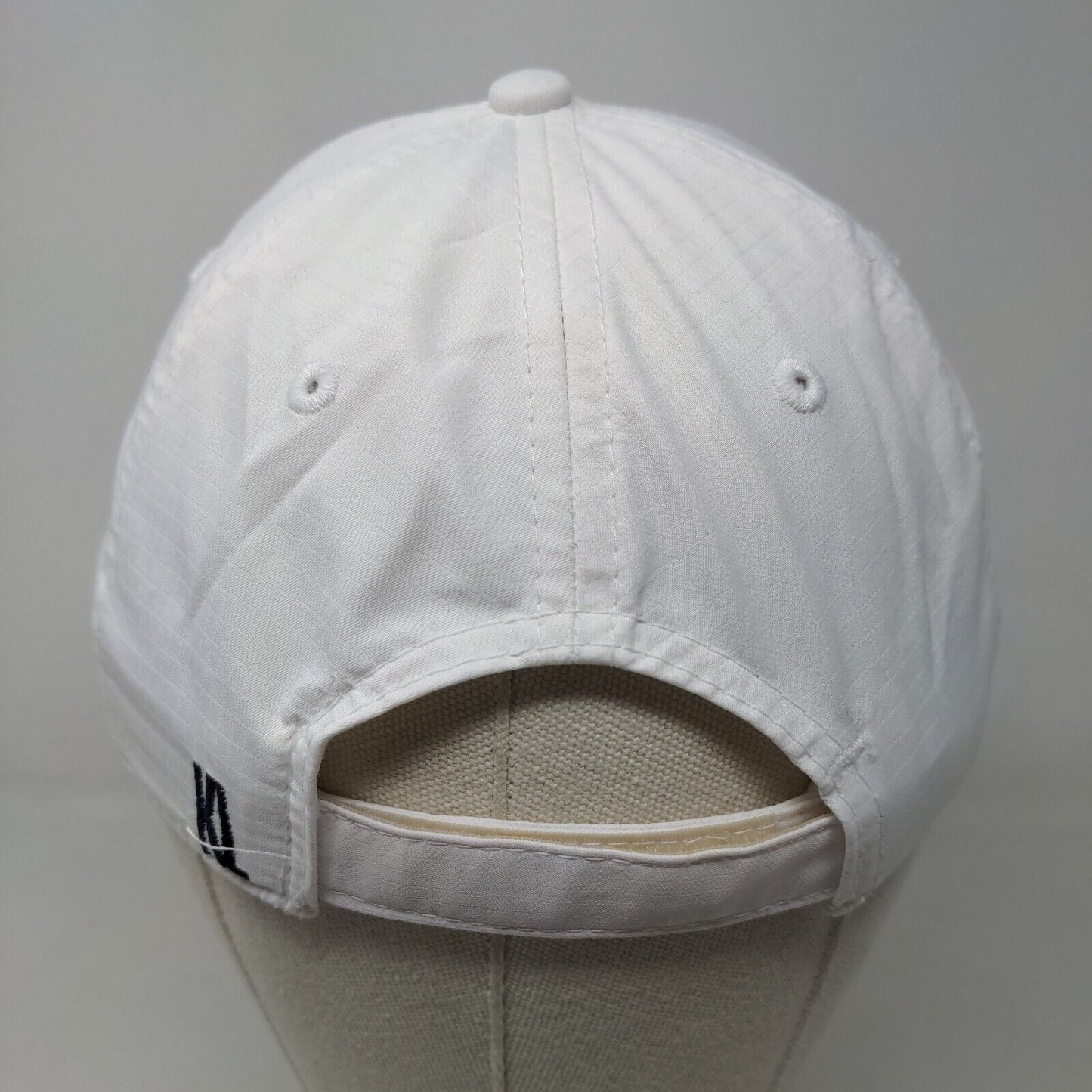 Kate Lord Women's Strapback Hat White Adjustable Mallory Hill Country Club Logo