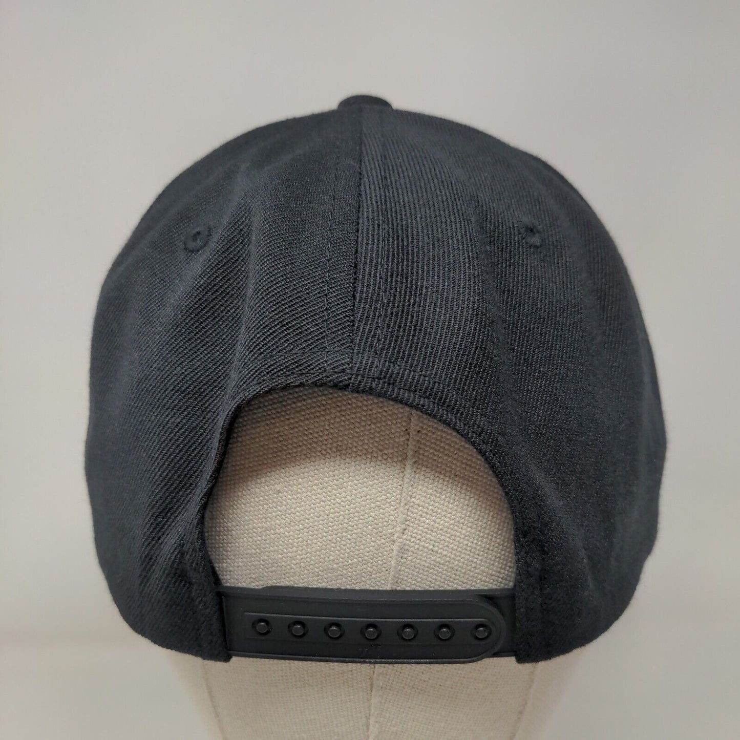 Suforia Snapback Hat Black One Size Embroidered Adjustable Yupoong