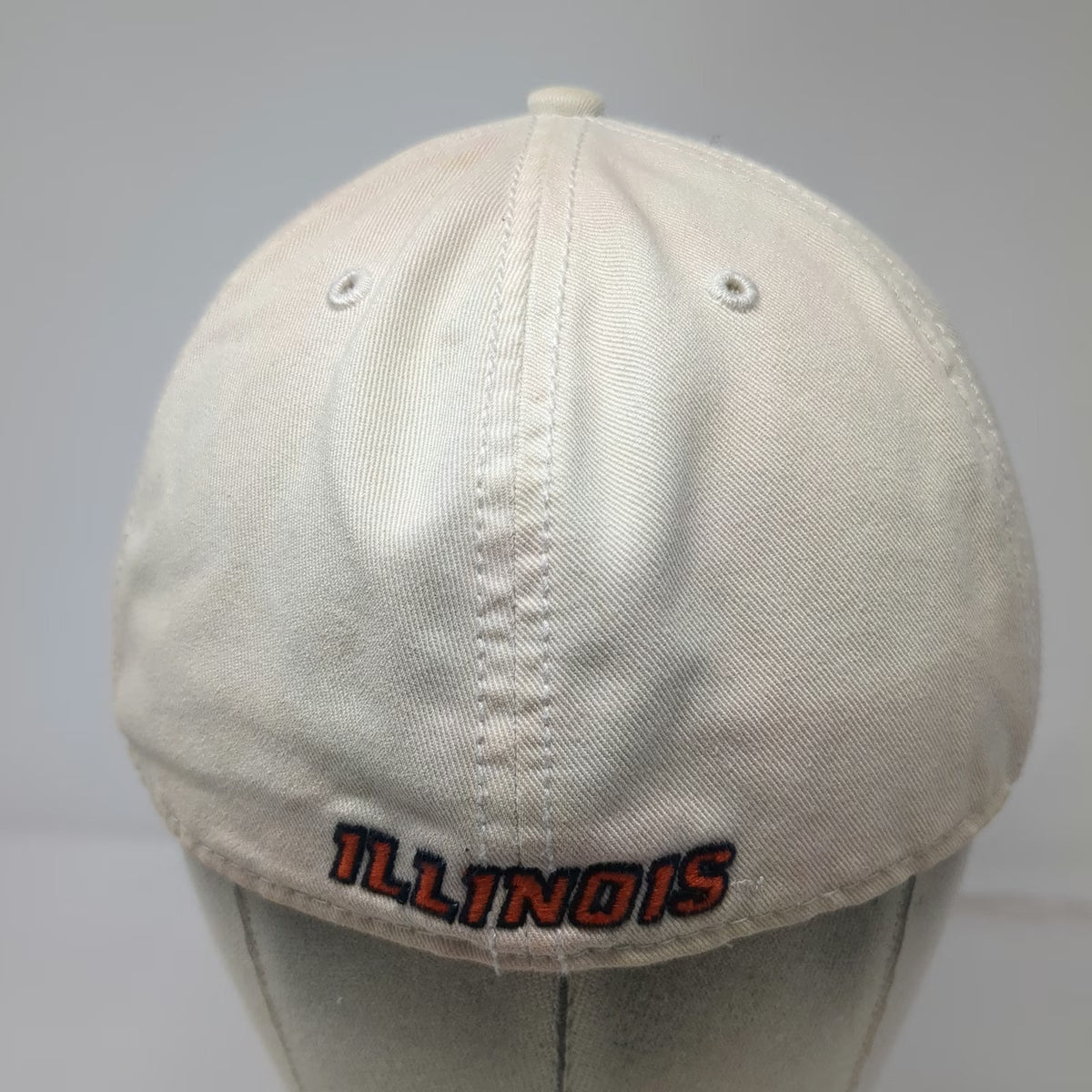 '47 Illinois Fighting Illini NCAA Beige Baseball Cap M Green Underbrim Fitted