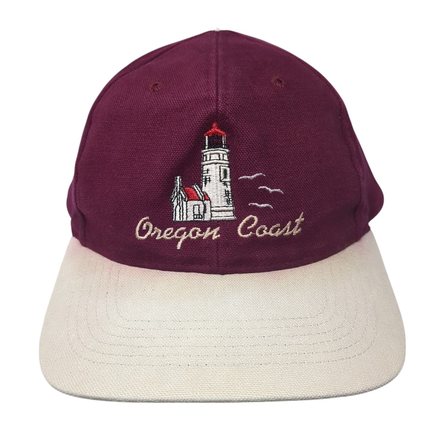 Oregon Coast Slideback Hat Red One Size Adjustable Colorblock Richardson