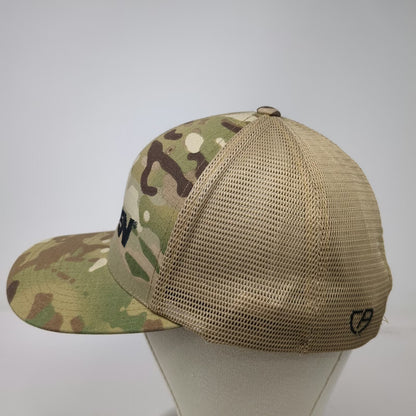 Cap America Whelen Trucker Hat Green Camo One Size Mesh Snapback Flat Brim