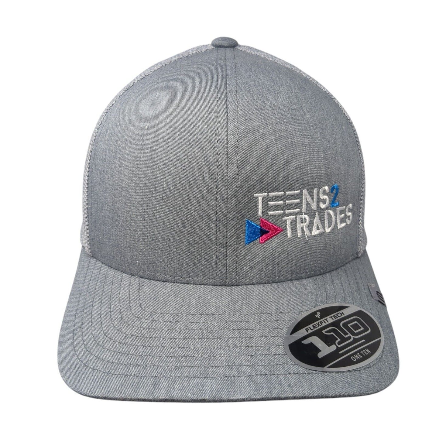 Teens 2 Trades Snapback Cruz Trucker Hat Heather Gray One Size Mesh Back
