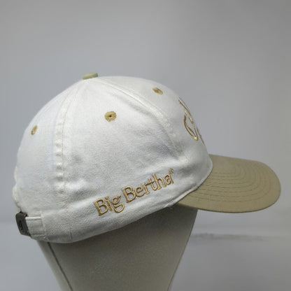 Callaway Golf Baseball Cap White Gold One Size Big Bertha Slideback 6 Panel Hat