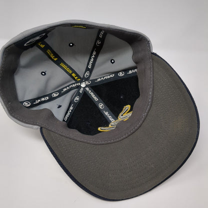 Letter M Fitted Hat Gray L/XL Embroidered Vented Holes 6 Panel Dryve Richardson
