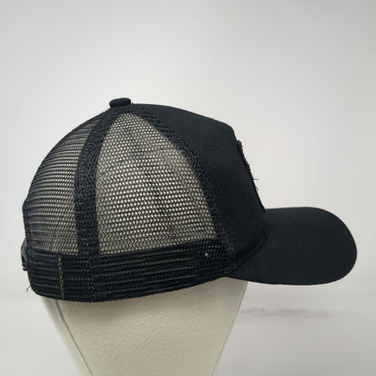 Trucker Hat Black One Size Stay Humble Hustle Hard Patch Snapback Mesh Back Hat