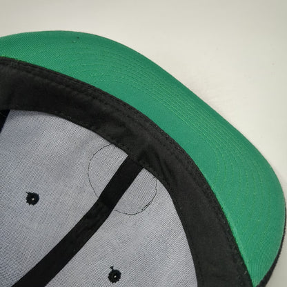 Crown Trejo's Tacos Snapback Black One Size Hat Danny Trejo Logo Green Underbrim