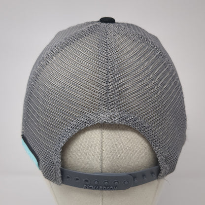 GenSend Patch Snapback Trucker Hat Black Large Mesh Back Richardson