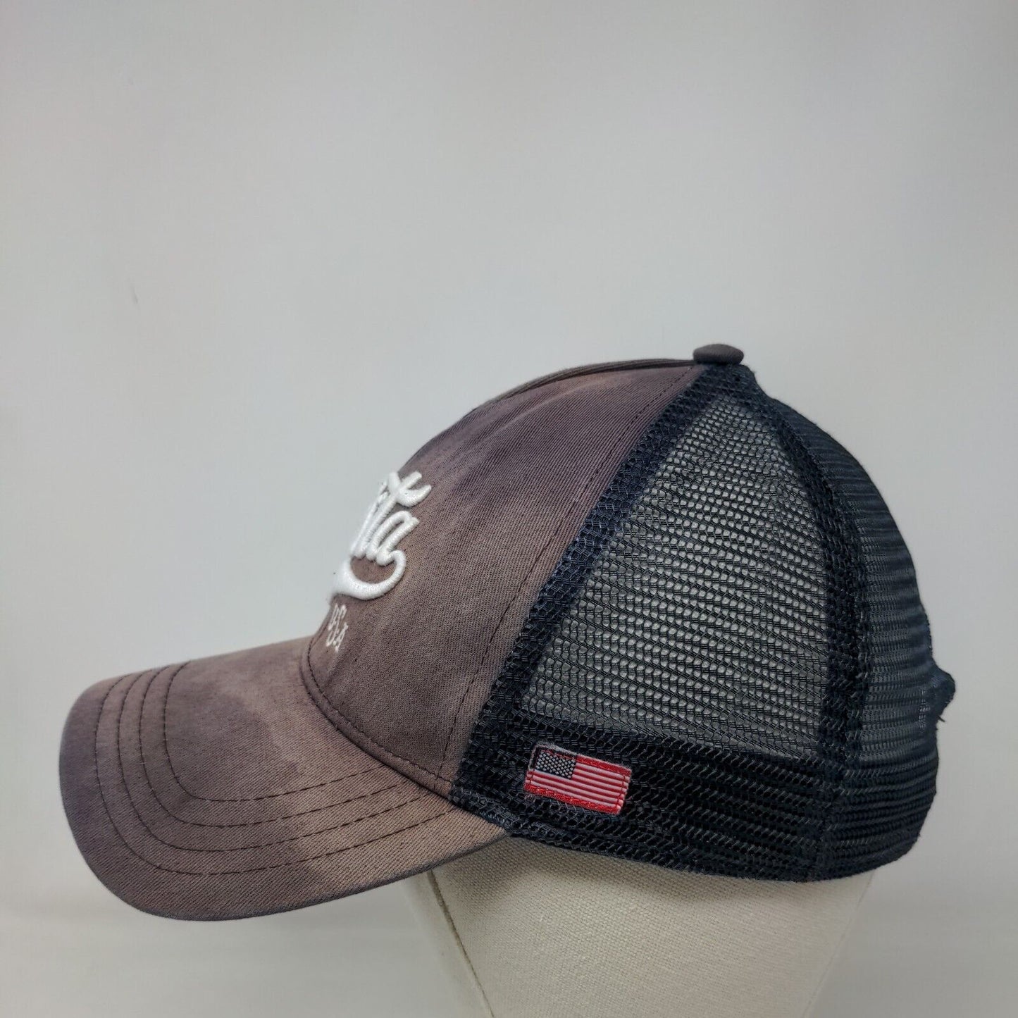 Costa USA Snapback Mesh Back Trucker Hat Blue One Size Embroidered