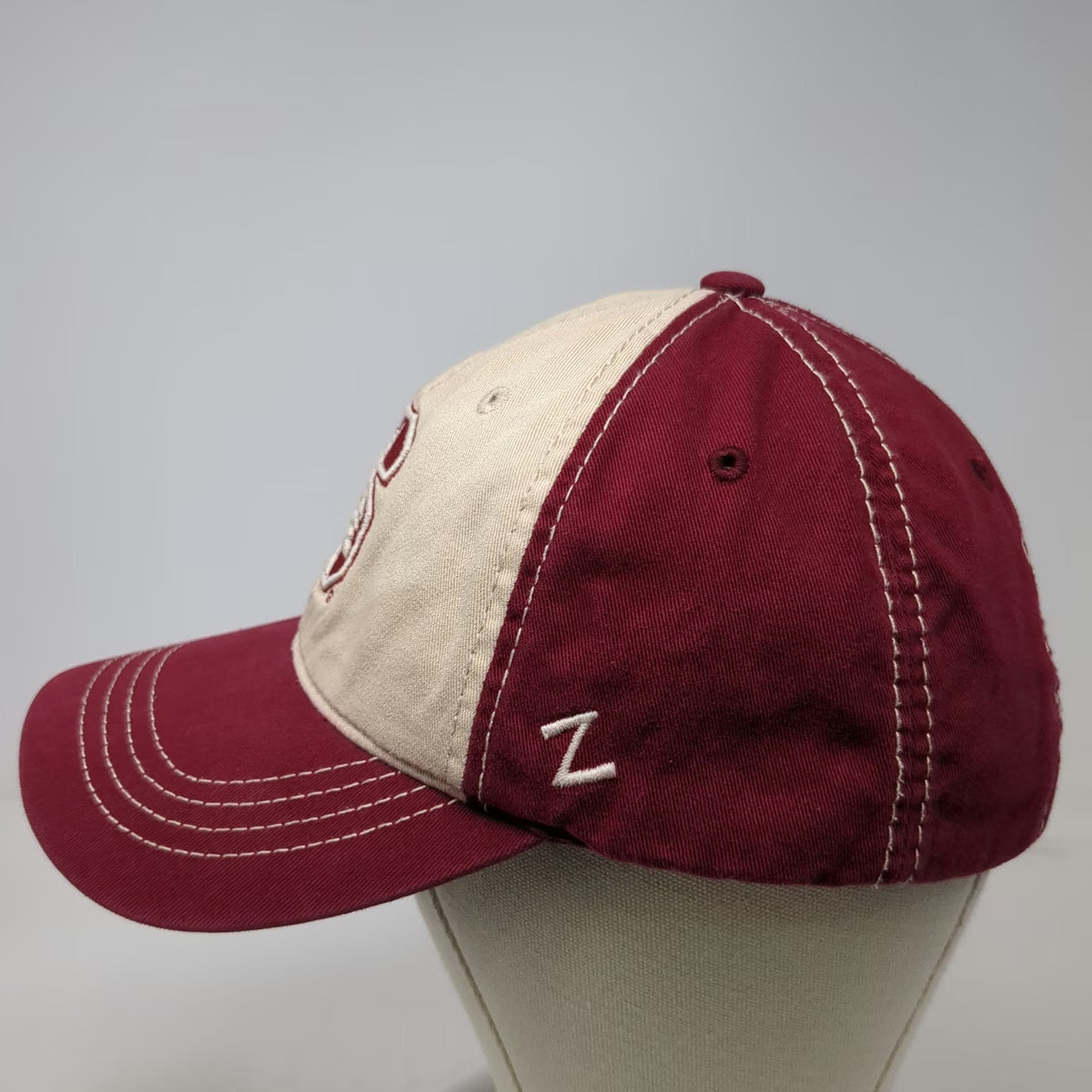 Stanford Cardinal NCAA Zephyr Red One Size Hat Contrast Stitching Slideback Logo