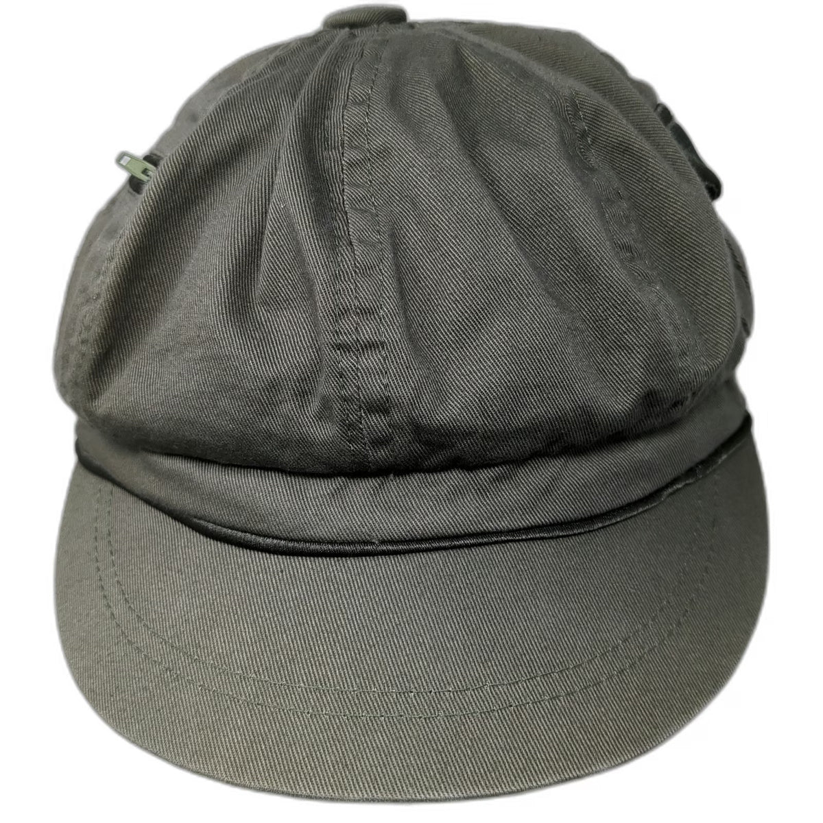 Limited Too Army Cap Green One Size Hat Cotton Pockets Zipper Slideback Military