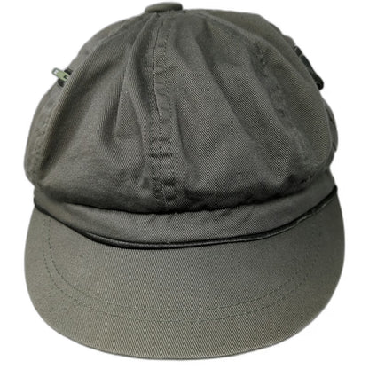Limited Too Army Cap Green One Size Hat Cotton Pockets Zipper Slideback Military