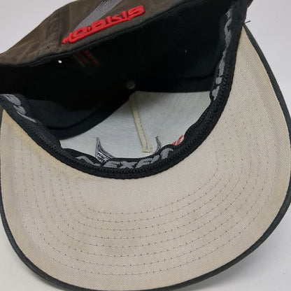 Hoskis 5 Panel Black Hat M Flexfit Embroidered Waterski Water Sports Logo