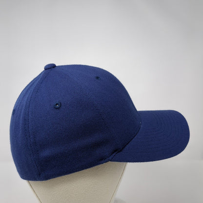 Flexfit by Yupoong Fitted Hat Blue S/M Lightweight Embroidered 6 Panel