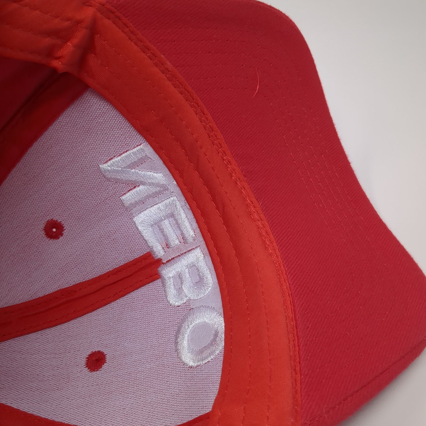 NEBO Flashlights Strapback Hat Red One Size Adjustable Embroidered