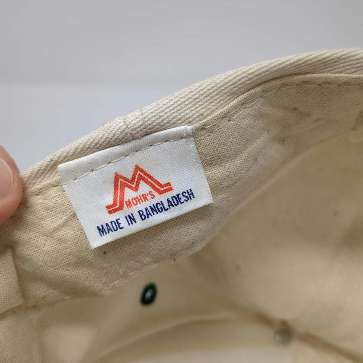 Mohr's 5 Panel Beige Green One Size Paramount Supply Co Boise Rope Snapback Hat