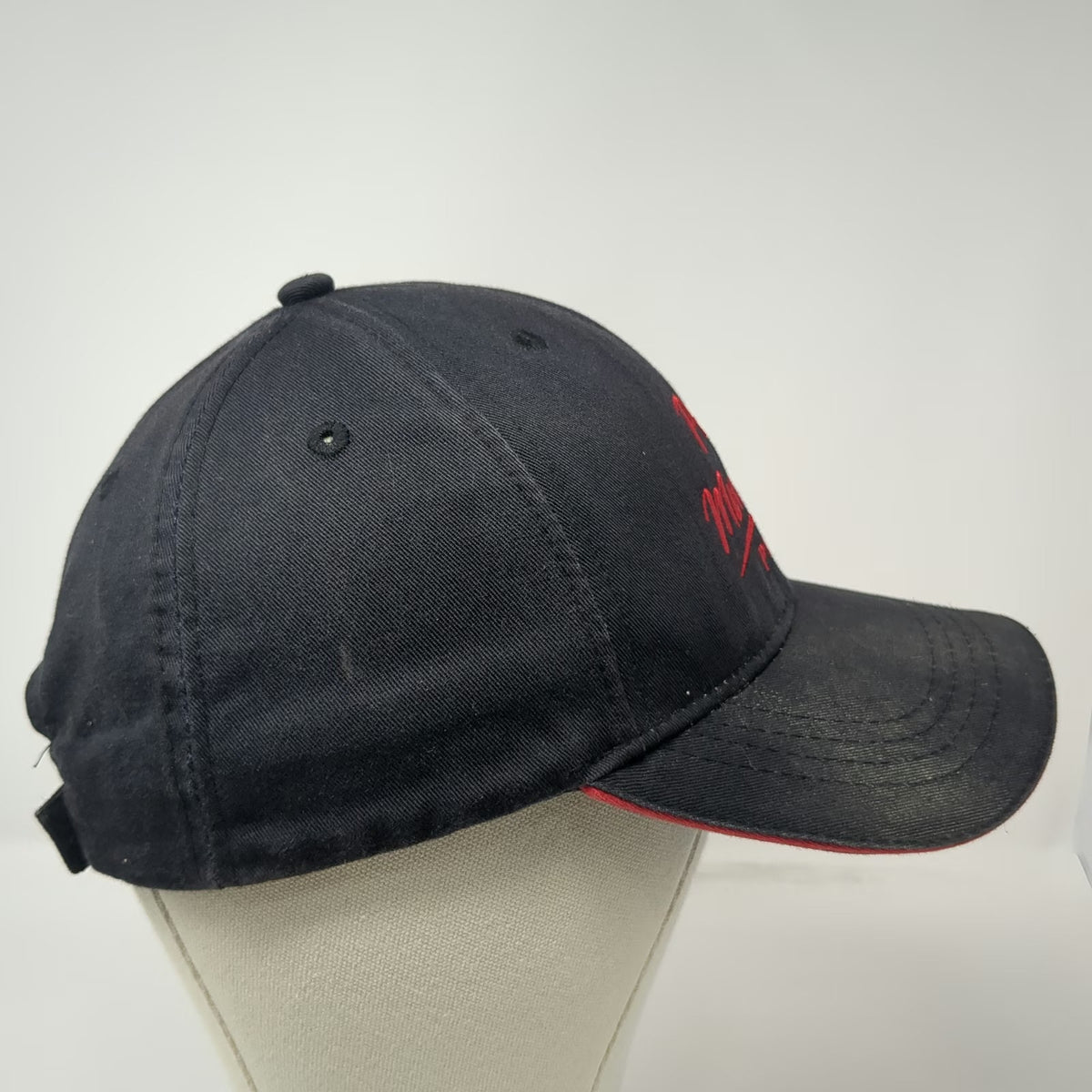 Crest Baseball Cap Black One Size Papa Murphys Pizza Strapback Sandwich Brim Hat