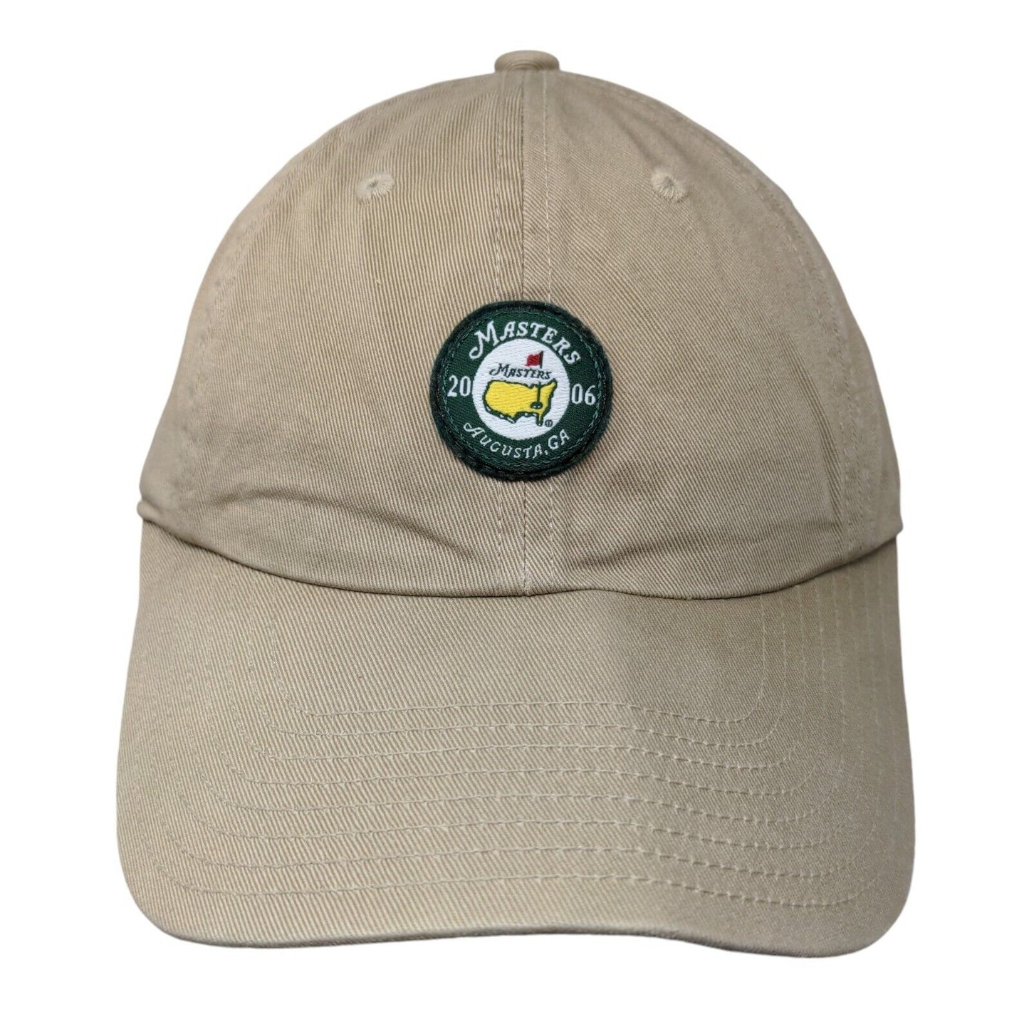 Masters 2006 Augusta GA Slideback Hat Tan One Size Embroidered American Needle
