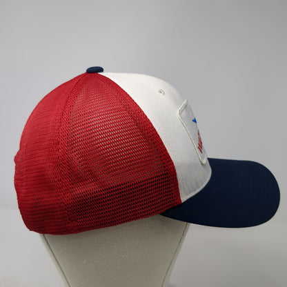 Cap America Waterbird Spirits Baseball Cap White Blue Red OS Snapback Patch