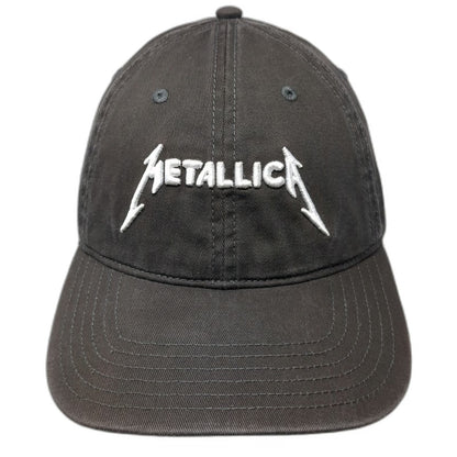 American Eagle Metallica Band Logo Gray Baseball Cap One Size Hat Adjustable