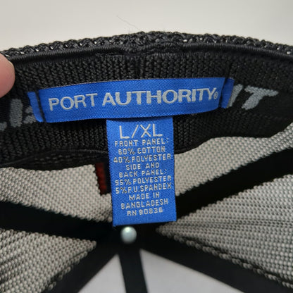 Port Authority Baseball Cap Gray XL Starr General Contracting Mesh Flexfit Hat