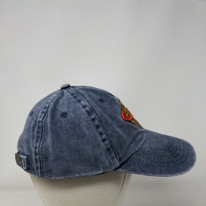 Melting Planet Slideback Hat Blue One Size Adjustable Embroidered Sol