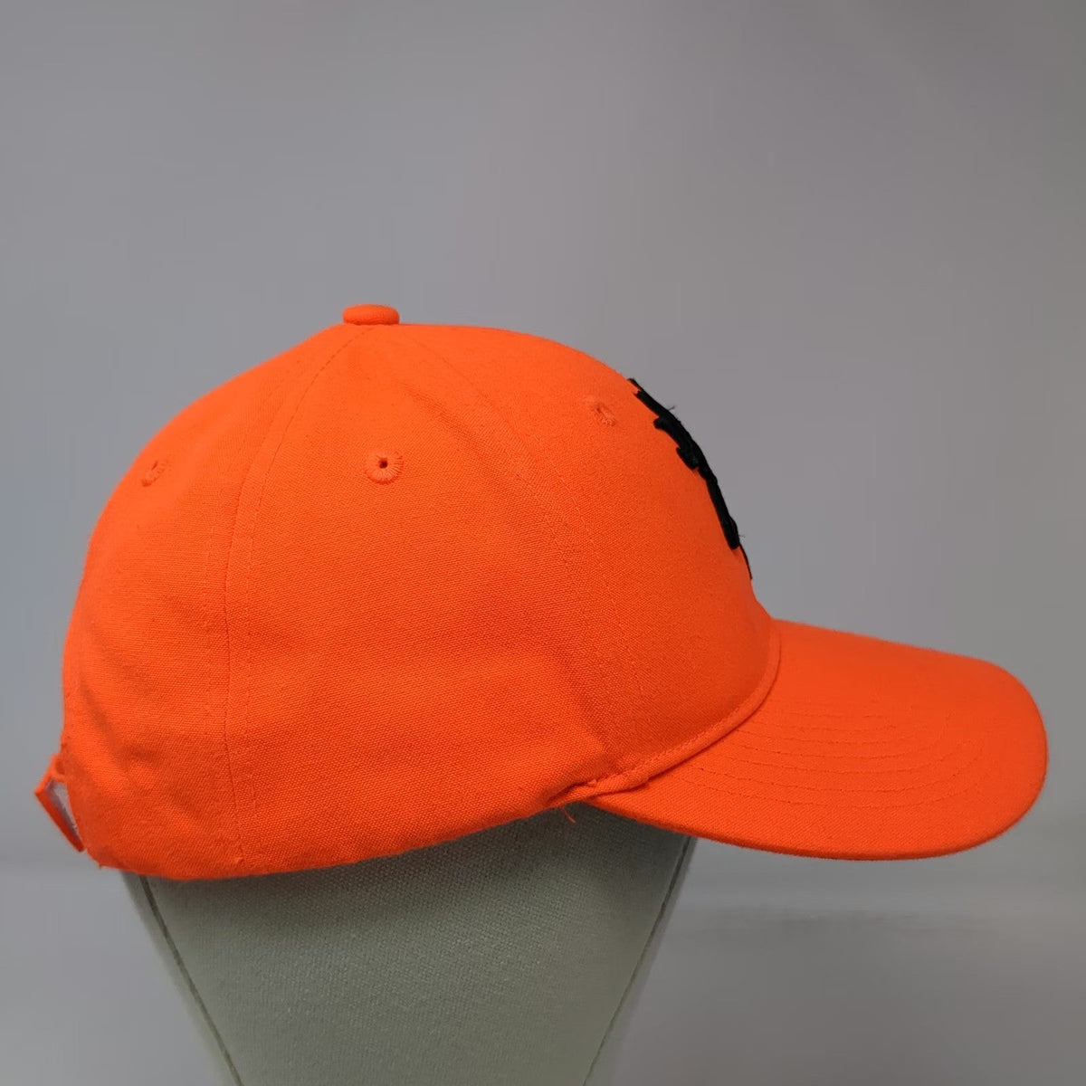 Browning Baseball Cap Orange One Size Strapback Buckmark Logo Hunting Safety Hat