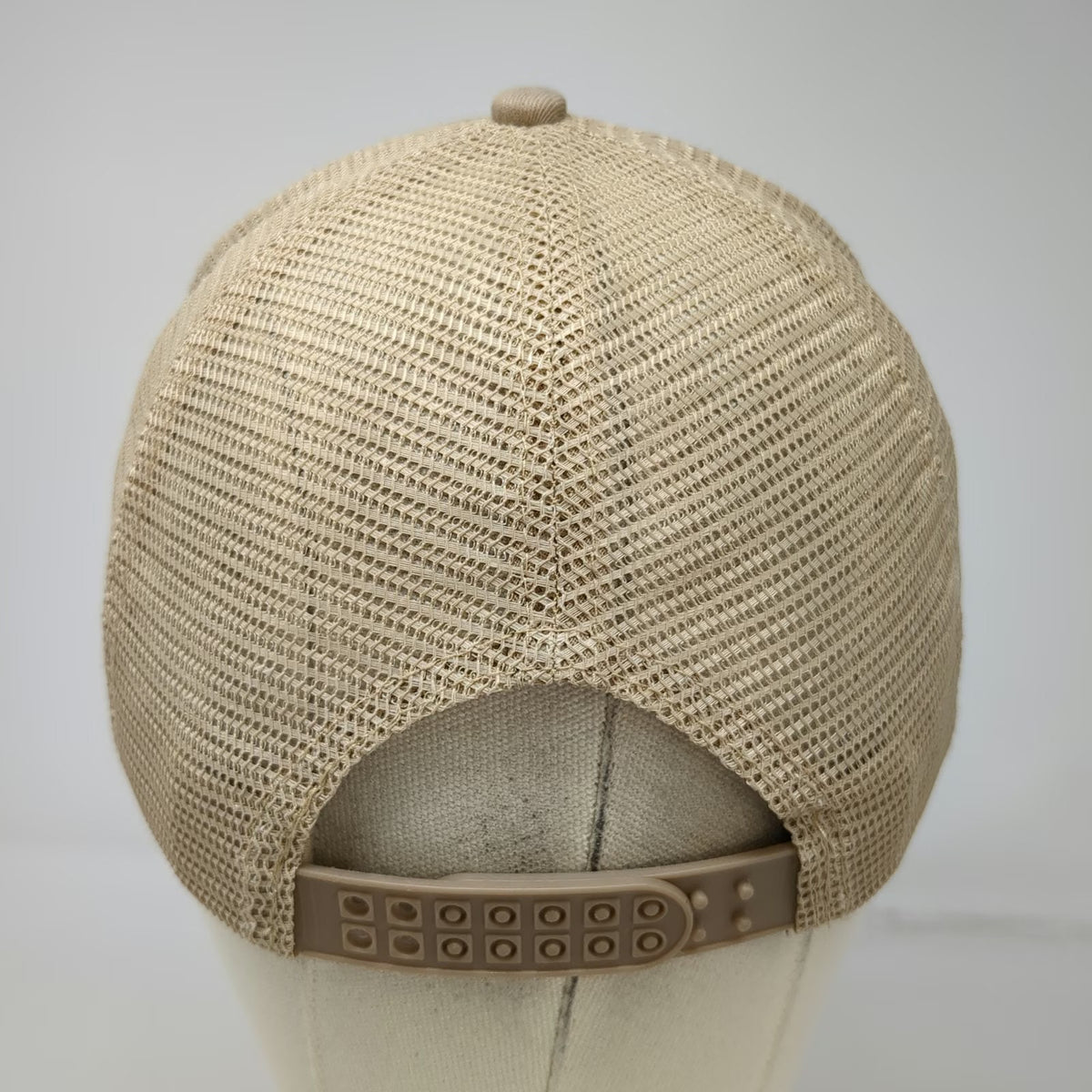Cobra Rebel Farmers Co-Op Trucker Hat Beige One Size Snapback Rope Mesh