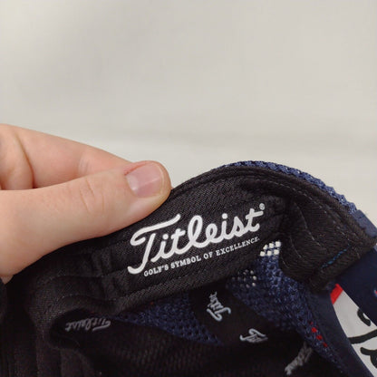 Titleist FJ Pro V1 Snapback Trucker Hat Blue One Size Embroidered 6 Panel