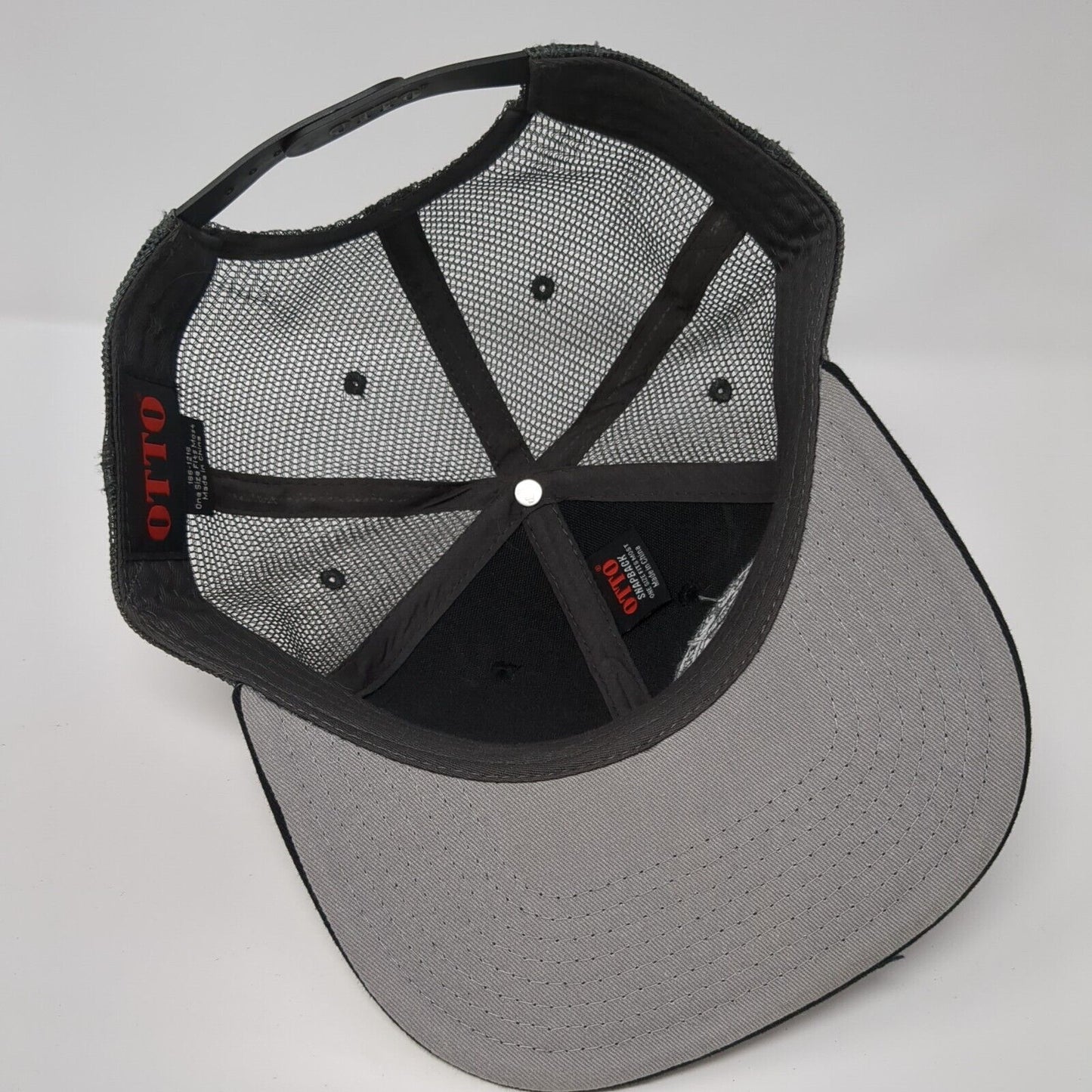 Mother Earth Brew Co. Snapback Trucker Hat Black One Size Mesh Back