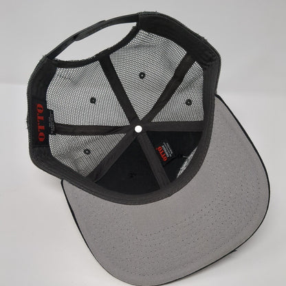 Mother Earth Brew Co. Snapback Trucker Hat Black One Size Mesh Back