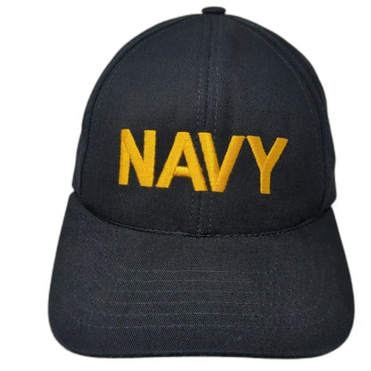 Graffiti Snapback Hat Blue One Size US Navy Embroidered Made in USA Structured