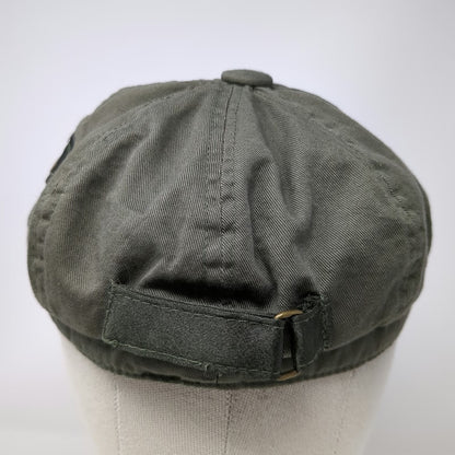 Limited Too Army Cap Green One Size Hat Cotton Pockets Zipper Slideback Military