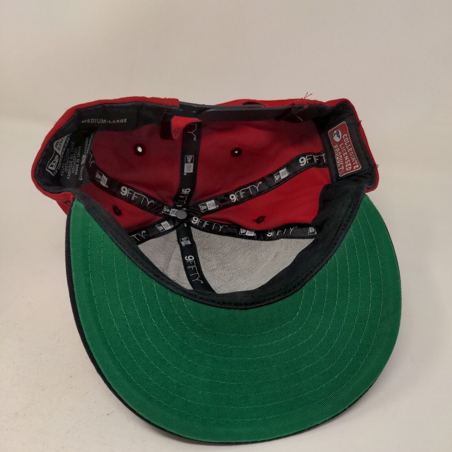 New Era Men's Snapback 9Fifty Hat Red Size M/L Embroidered Ohio State Buckeyes