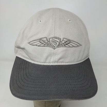 ADPA Men's Slideback Hat Gray Adjustable Embroidered Logo 100% Cotton