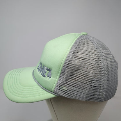 Pacific Headwear Trucker Hat Green One Size Mesh Back RME Logo Rope Snapback