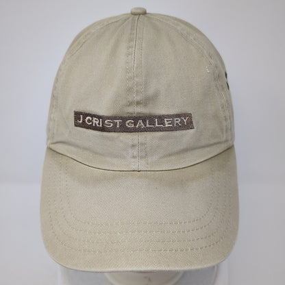 J Crist Gallery Slideback Hat Beige One Size Adjustable Port & Company