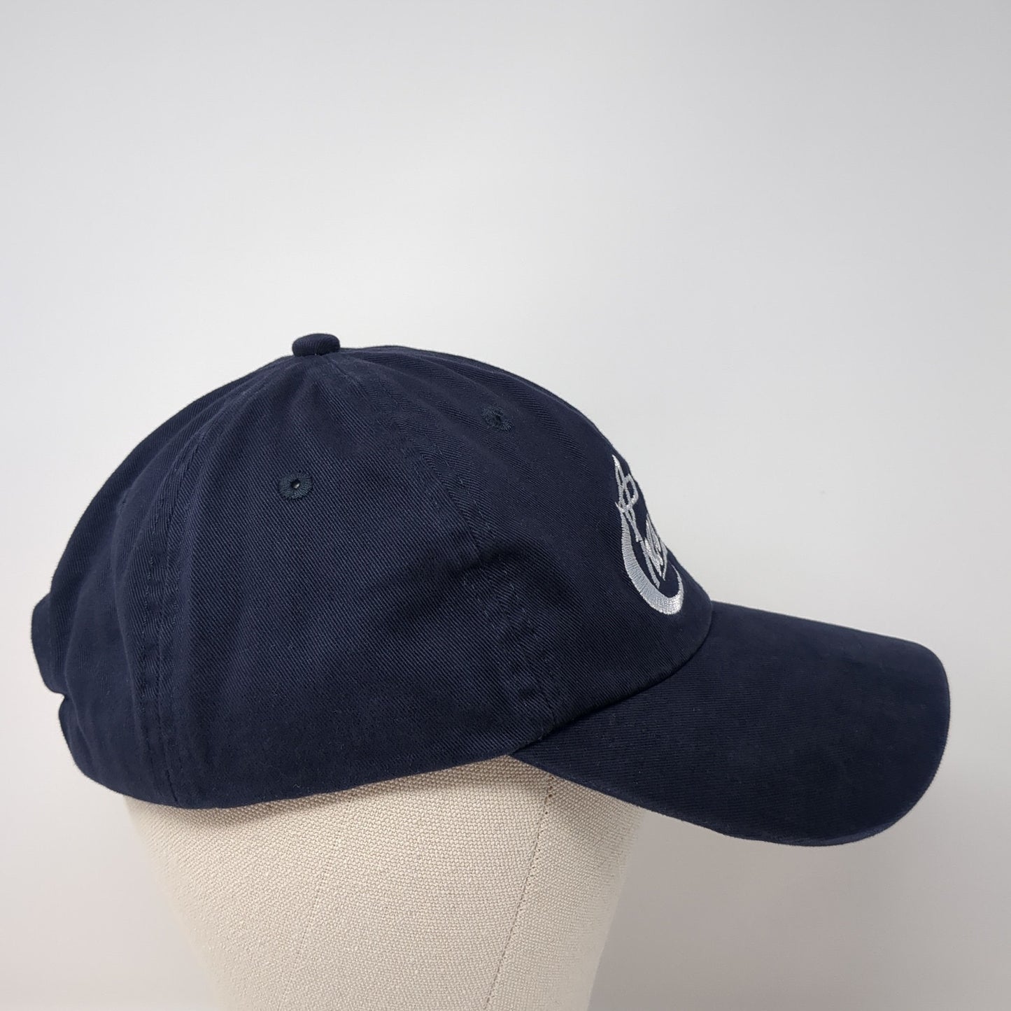 Chevrolet Spell Out Slideback Hat Blue One Size Adjustable Embroidered