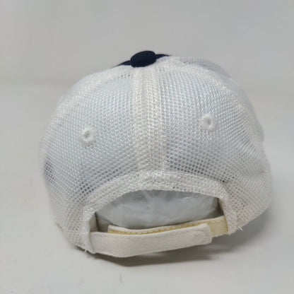 Nautica Baby Strapback Mesh Back Hat Blue White Size XS 3-12 Months Striped